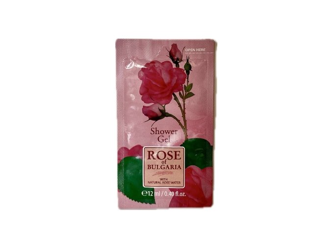 Sprchový gél z ružovej vody Rose of Bulgaria 12ml vzorka