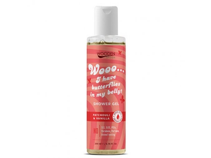 Sprchový gél "I have butterflies in my belly" WoodenSpoon 200 ml