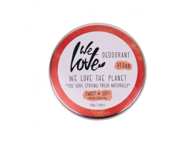 Prírodný krémový deodorant "Sweet & Soft" We Love the Planet 48 g