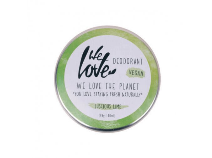 Prírodný krémový deodorant "Lucious Lime" We Love the Planet 48 g