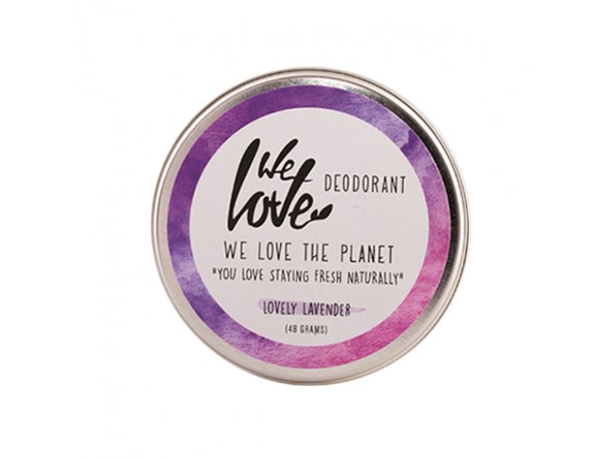 Prírodný krémový deodorant "Lovely Lavender" We Love the Planet 48 g