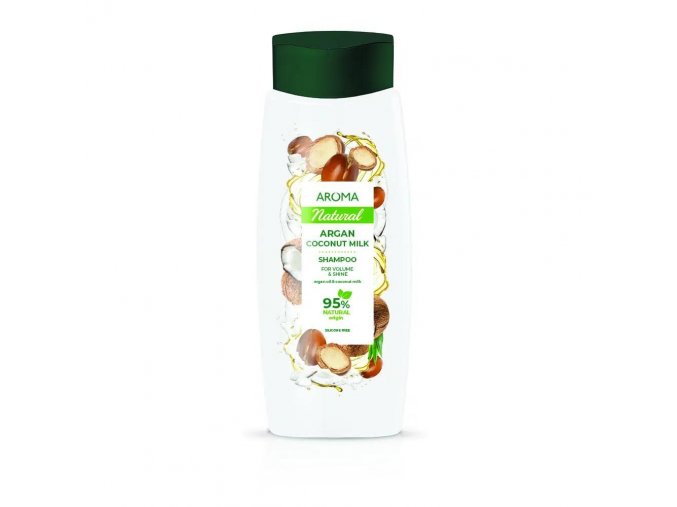 Šampón na objem a lesk vlasov Argán a kokosové mlieko Aroma 400 ml