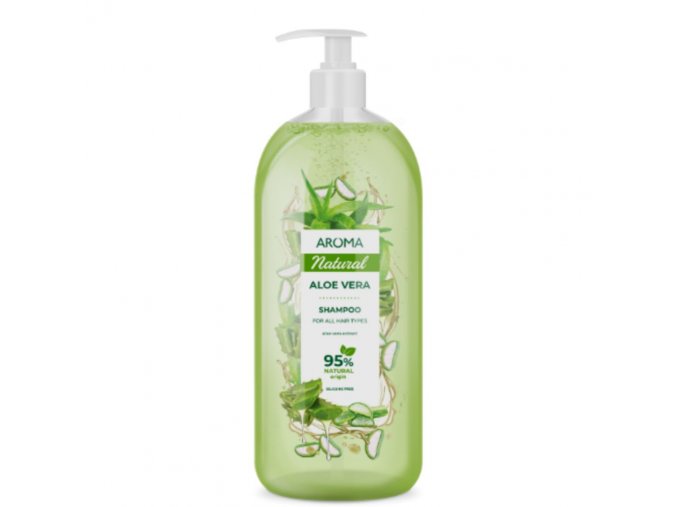 Šampón na všetky typy vlasov Aloe Vera Aroma s pumpičkou 900 ml