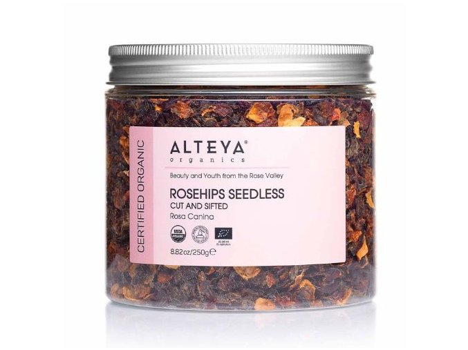 Prírodné vysušené šípky bez semienok Alteya Organics 250g
