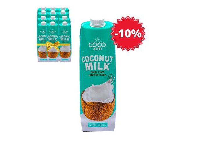 XL balenie - Kokosové mlieko na varenie bez konzervantov COCOXIM 12x1000 ml