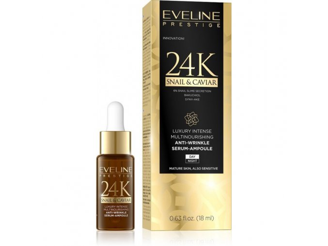 Prestige 24k Snail & Caviar - Luxusné intenzívne vyživujúce sérum proti vráskam