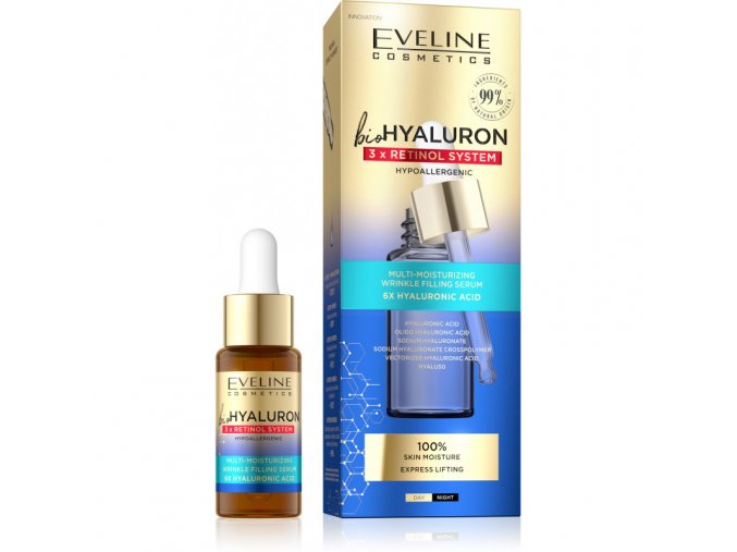 bio HYALURON 3X RETINOL System - multihydratačné sérum vypĺňajúce vrásky