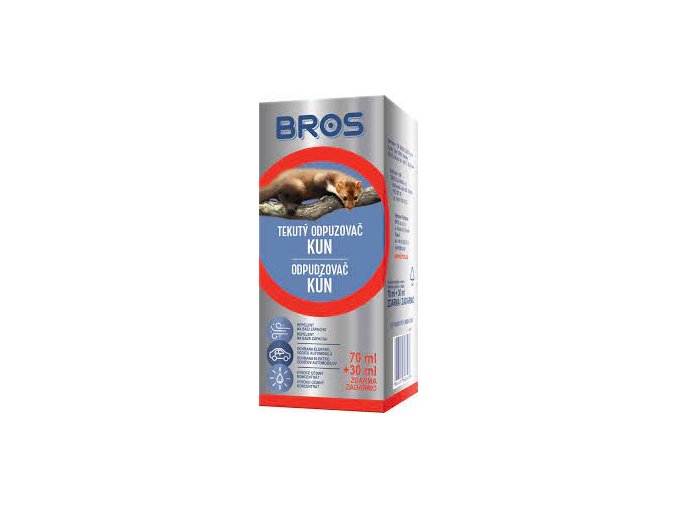 Bros tekutý odpudzovač kún 70 ml+30 ml zdarma