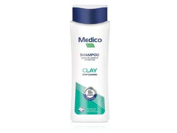 Hĺbkovo čistiaci šampón proti lupinám a mastnej pokožke hlavy Medico SOS 390ml