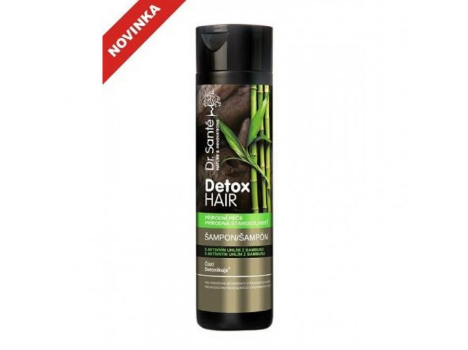 Dr. Santé Detox Hair šampón na vlasy 250ml - s aktívným uhlím z bambusu