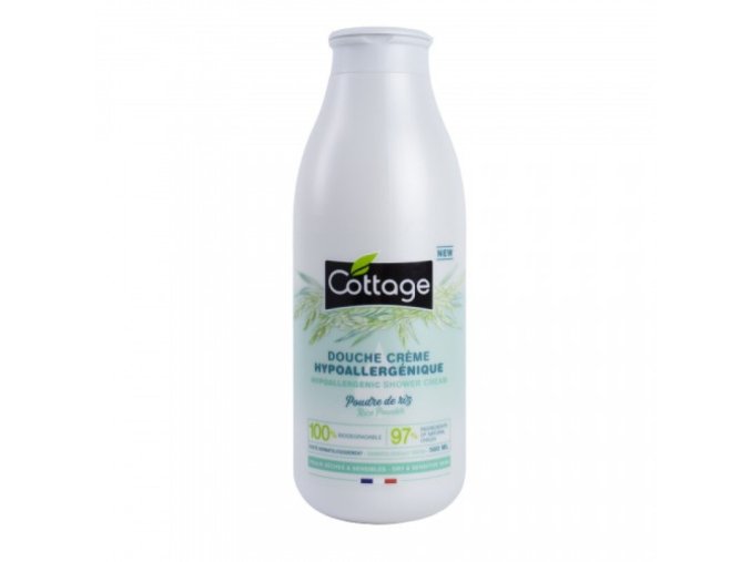 COTTAGE hypoalergénny sprchový krém 560ml - Rice Powder