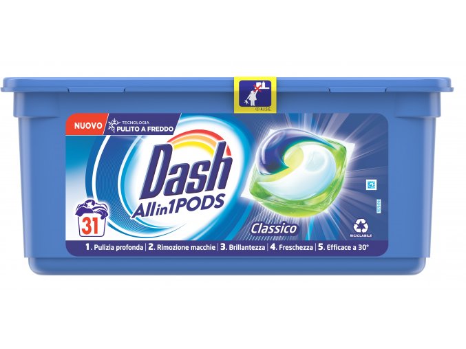 Pracie kapsule DASH Classico ALL IN 1 Pods - Universal - 31 PD