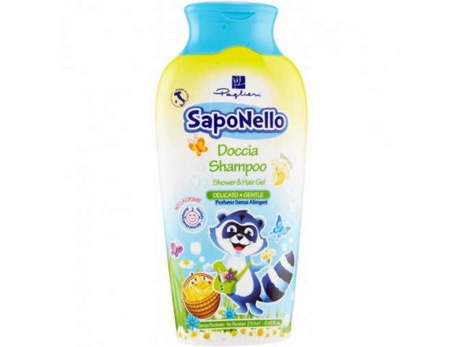 Saponello Sprchový Gél A Šampón 2v1 Jemný (S Banánom) 250ml