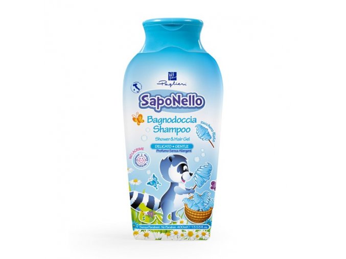 Saponello Sprchový Gél A Šampón 2v1 Cukrová Vata 400ml