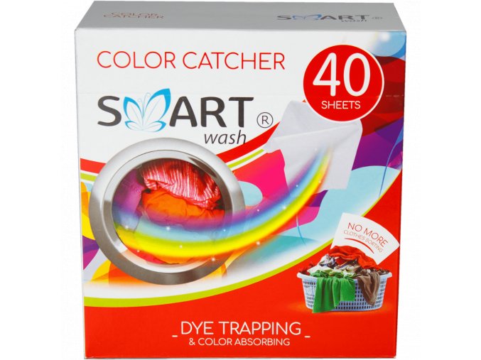 Obrúsky do prania proti zafarbeniu textílií s funkciou ochrany farby - SMART Wash 40ks