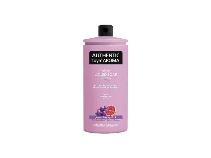 Authentic Toya Aroma tekuté mydlo náhradná náplň grapes & grapefruit 600 ml