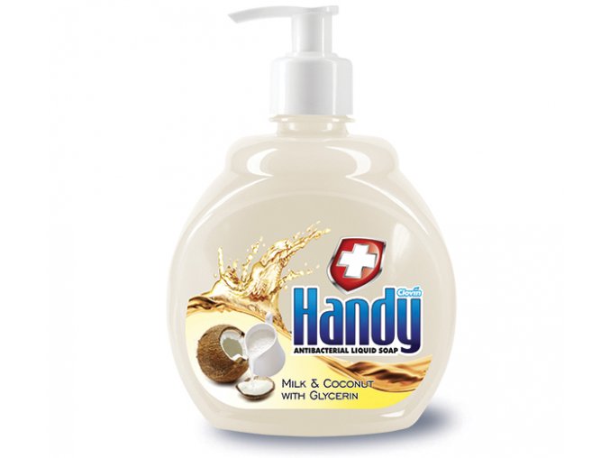 Antibakteriálne mydlo na ruky Clovin Handy 500ml - Mlieko a kokos LIMITOVANÁ AKCIA