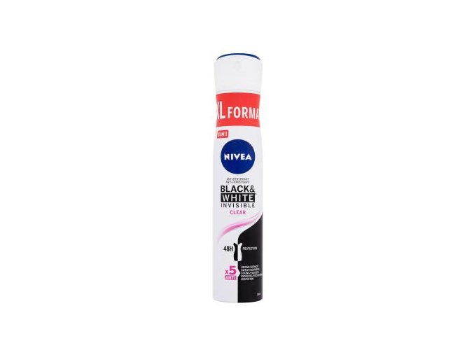 nivea black white invisible clear 48h antiperspirant pre zeny 200 ml 491870