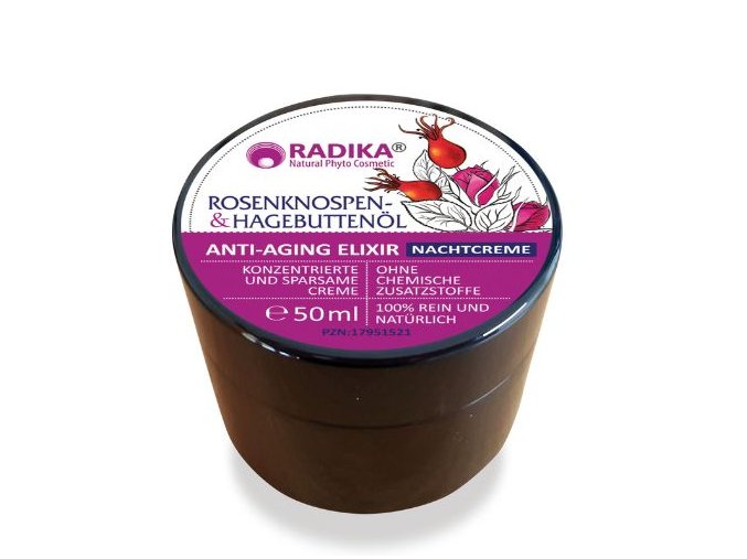 Anti-Aging balzam ružové púčiky+šípky Radika Bioherba 50ml