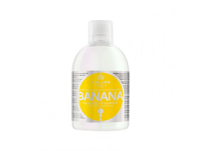 Kallos BANANA shampoo - posiľujúci šampón na vlasy, multivitamín 1000 ml