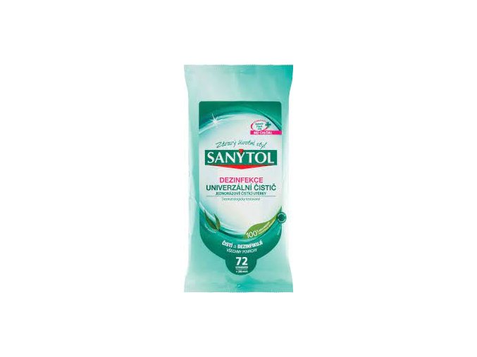 Sanytol dezinfekcia jednorázové čistiace utierky vôňa eukalyptu 72 ks