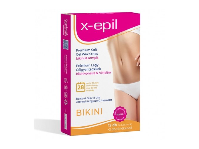 Alveola X-Epil Premium soft depilačné papieriky na oblasť bikín a podpazušia 12+2