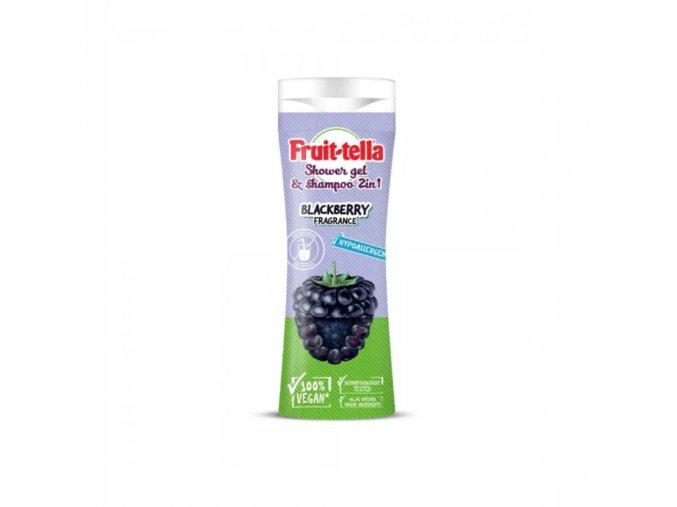 Fruit-tella 2v1 sprchový gél a šampón Černica 300 ml