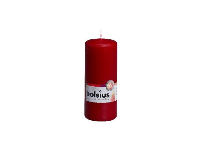 Bolsius sviečka valec tmavočervená 150/58 mm