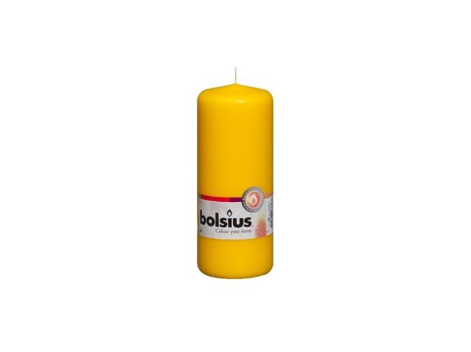 Bolsius sviečka valec žltá 150/58 mm
