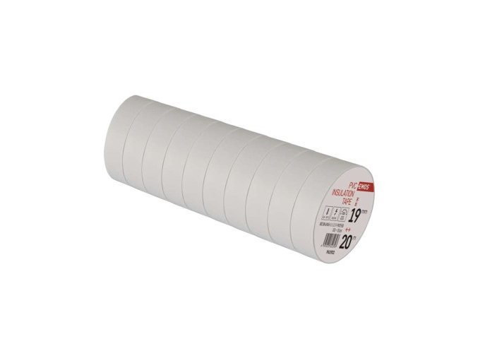 Izolačná páska PVC 19mm / 20m biela