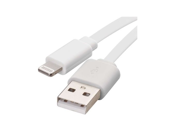 Nabíjací a dátový kábel USB-A 2.0 / Lightning MFi, 1 m, biely