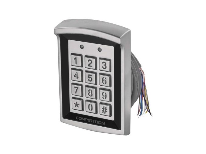 Kódová klávesnica DH16A-30DT s čítačkou RFID kľúčeniek, kov.