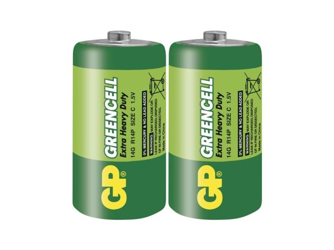 Zinko-chloridová batéria GP Greencell R14 (C)