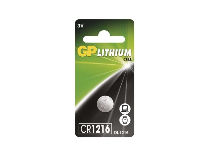Lítiová gombíková batéria GP CR1216