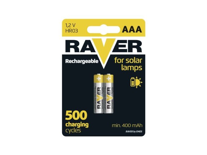 Nabíjacia batéria RAVER SOLAR 400 mAh HR03 (AAA)