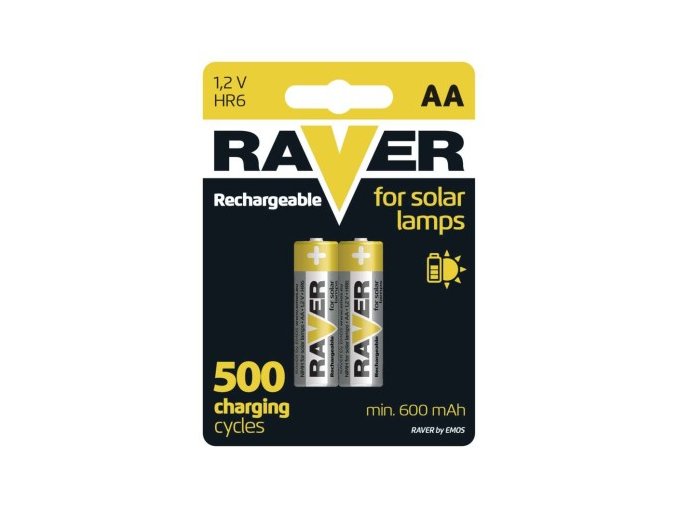 Nabíjacia batéria RAVER SOLAR 600 mAh HR6 (AA)