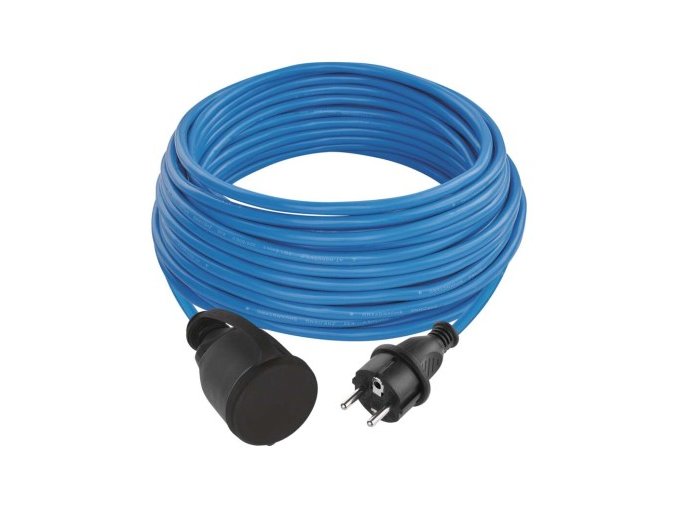 Špeciálny predlžovací kábel 20 m / 1 zásuvka / silikónový / 230 V / 1,5 mm2