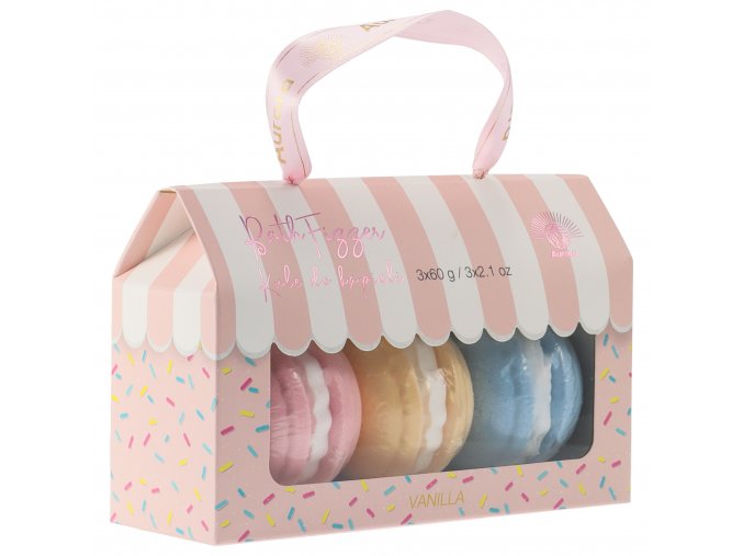 Darčeková sada Gule do kúpeľa šumivé Macarons