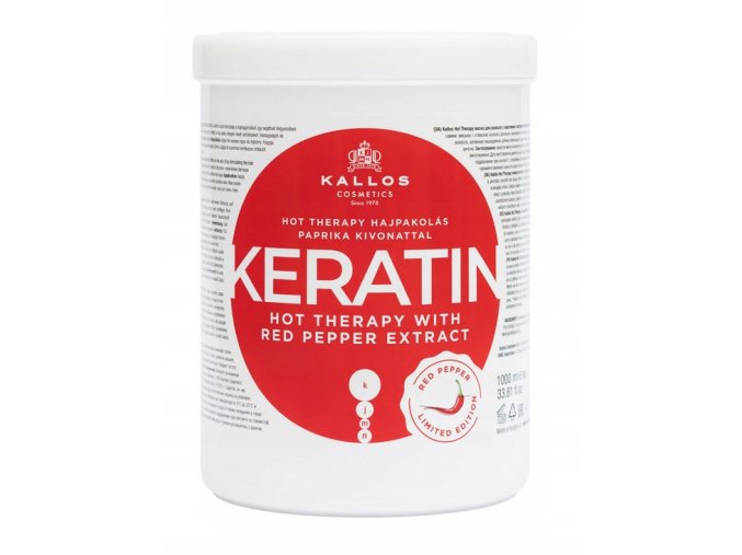 Kallos Hot Therapy Keratín Maska s extraktom z papriky