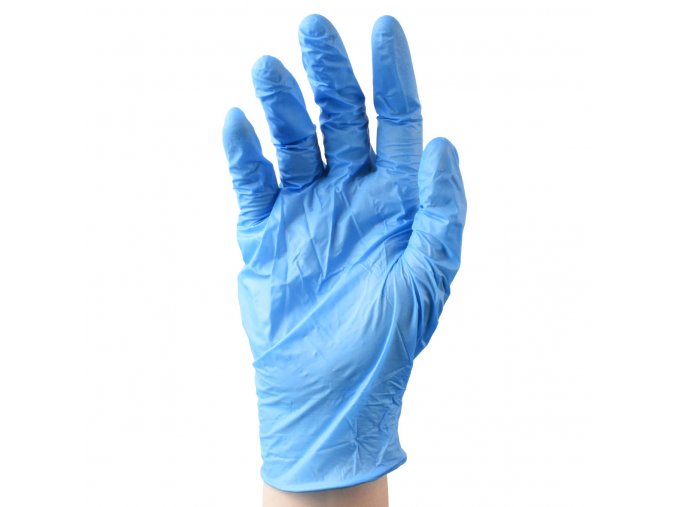 Jednorázové nitrilové rukavice modré 100ks - veľkosť L