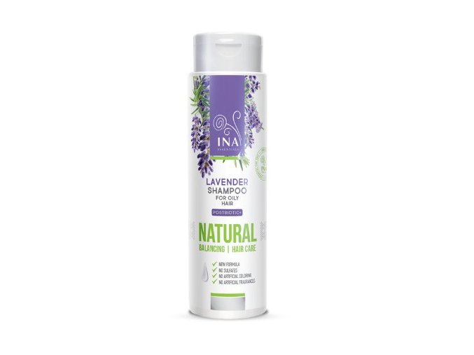 Prírodný šampón z levandule na citlivú pokožku hlavy proti lupinám Ina Essential 200ml
