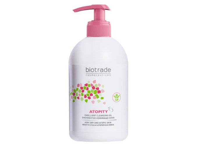 Zmäkčujúci čistiaci telový olej pre pokožku s atopickou dermatitídou Atopity Biotrade 400ml