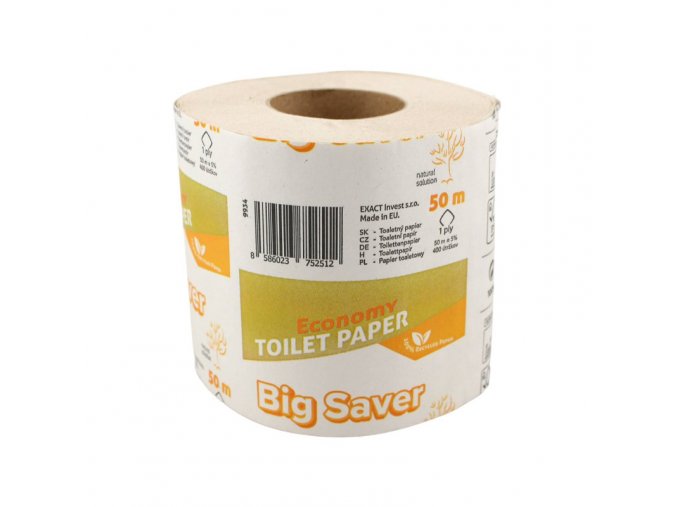Toaletný papier Big Saver Economy 50 m 1-vrstvový (1ks)