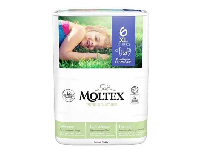 Plienky Moltex Pure & Nature XL 13-18 kg 21ks