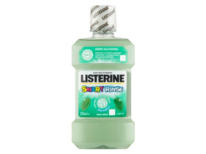 Listerine Smart Rinse Mild Mint, ústna voda pre deti (od 6 rokov) 250 ml