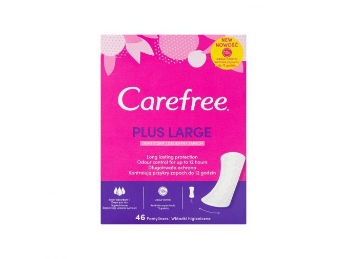 8574 carefree plus large slipove vlozky 46 ks