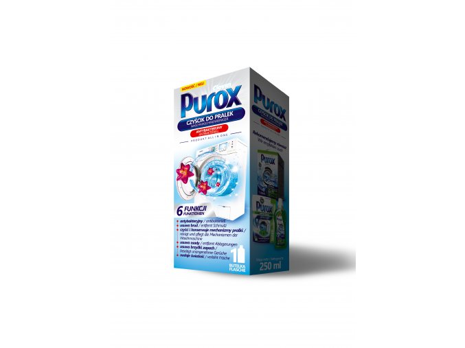 Purox gelový čistič práčky s antibakteriálným účinkom 250ml