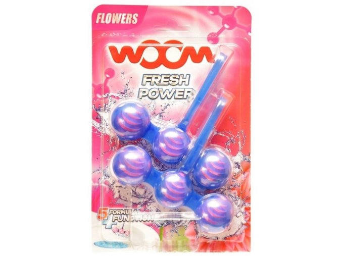 Woom Fresh Power Flowers - WC blok 2x55g Kúp viac zaplať menej: 3ks