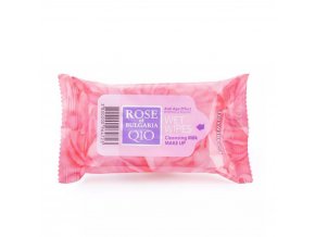 Vlhčené obrúsky na odstraňovanie make-upu s Q10 s ružovou vodou Rose of Bulgaria 15 ks