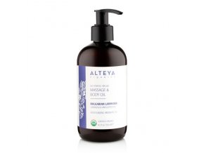 Masážny telový olej relaxačný z levandule Alteya Organics 250 ml